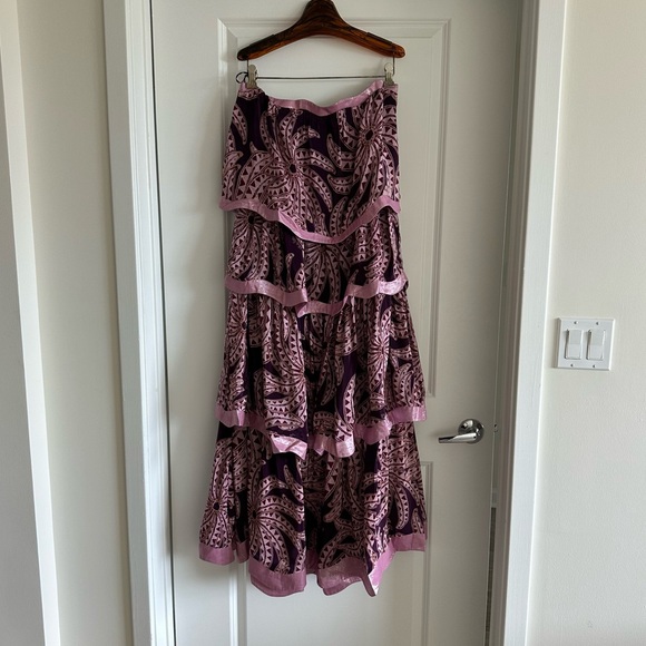 Farm Rio Burgundy Bananada Midi Dress - Picture 5 of 11